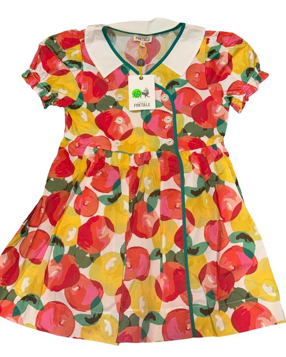 Finding Foxtale Other - NWT Finding Foxtale Apple Pie Dress Watercolor Apple Print Size 6